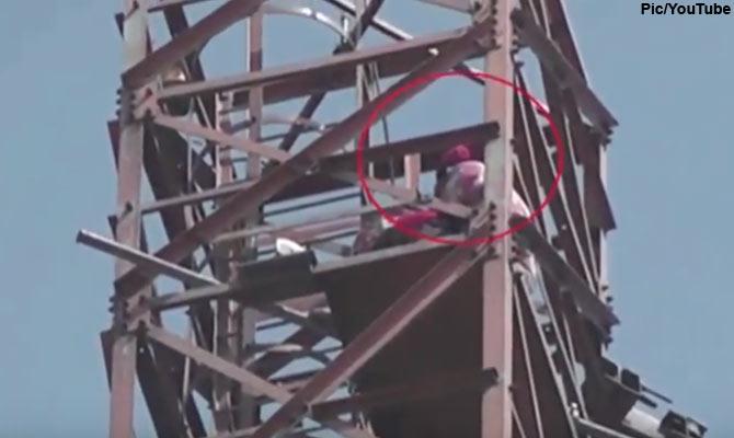 Woman climbs mobile tower in Punjab, accuses cops, husband