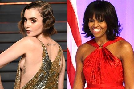 Lily Collins shares thank you letter from Michelle Obama