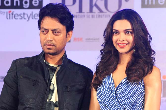 Irrfan Khan and Deepika Padukone