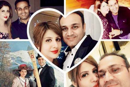 Virender Sehwag's wife Aarti 'filled with joy' on wedding anniversary