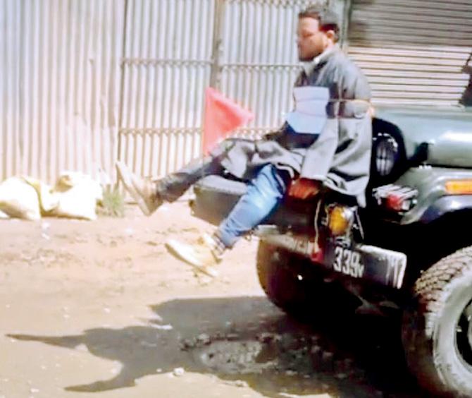 A video of a youth allegedly tied to an army jeep as a human shield from stone pelters in Jammu and Kashmir
