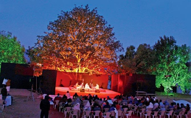 The venue hosts outdoor and indoor stages