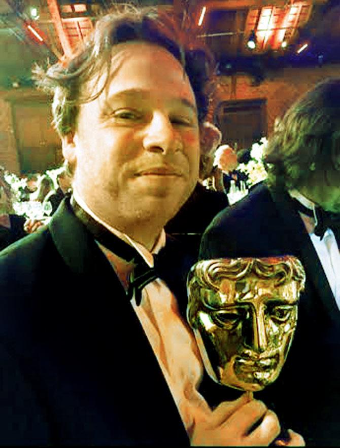 Ben Lester with his BAFTA