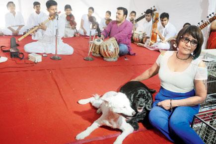 The Anaam Prem Parivaar held a flute recital for pets at Malad