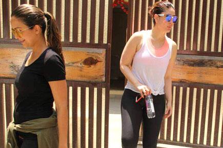BFFs Kareena Kapoor Khan and Amrita Arora Ladak turn yoga buddies!