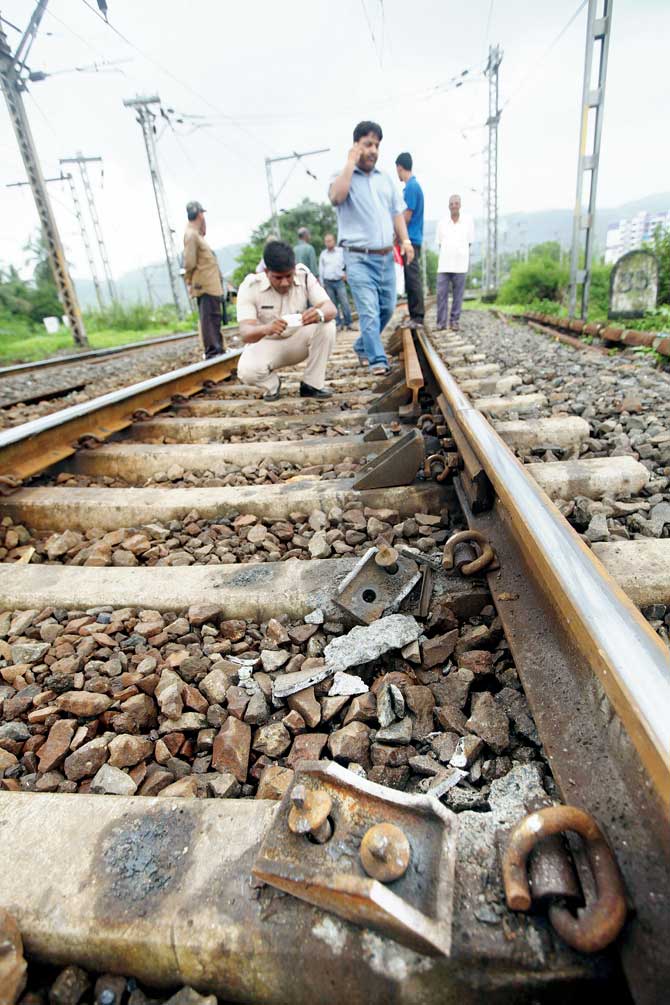 The back-to-back rail fractures over two days have now raised questions over the maintenance of rail tracks on the line. PIC FOR REPRESENTATION