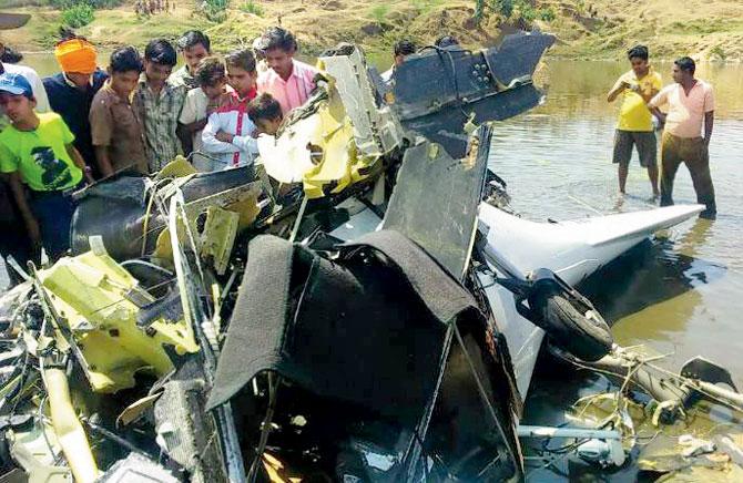 The aircraft crash-landed just six minutes after take-off