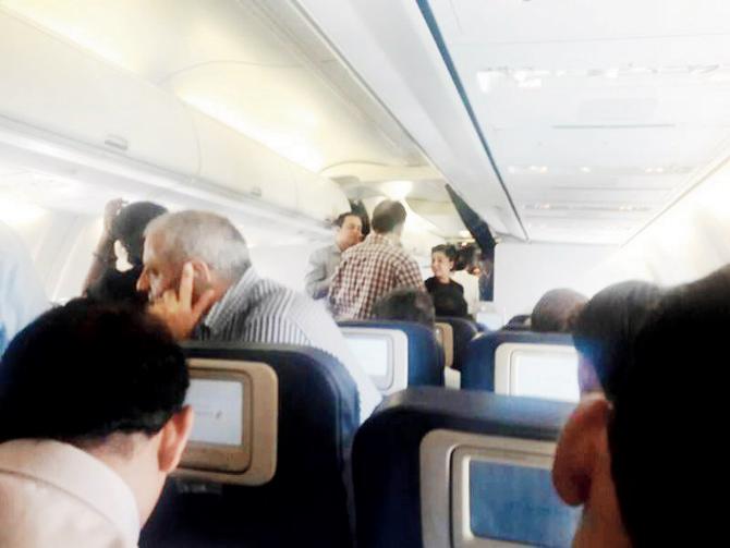 Passengers boarded the flight in Mumbai at 8 am