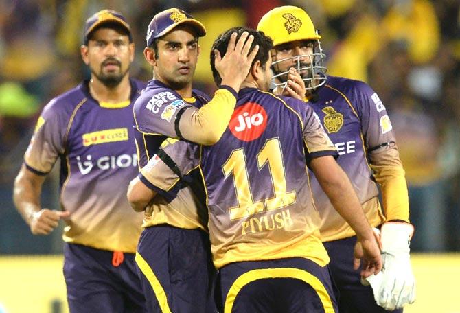 KKR will look to win their second successive game at Eden. Pic/PTI