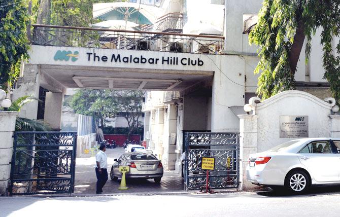 The Malabar Hill Club was like a second home to the actor