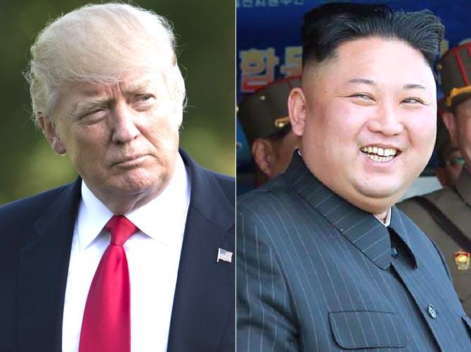 US President Donald Trump and North Korean leader Kim Jong-un. Pics/AFP