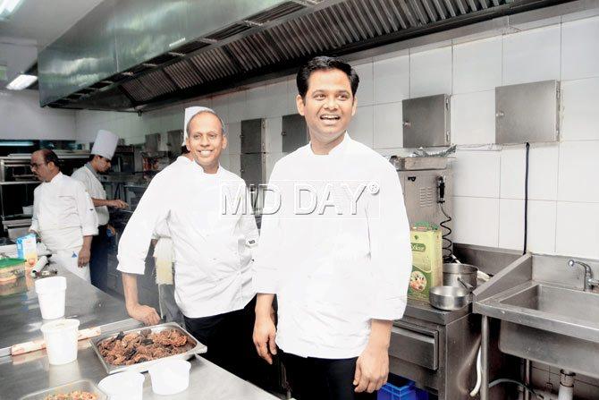 Aylur and Gopinathan at The Taj Mahal Palace kitchen. Pic/Bipin Kokate