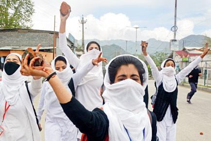 When the girls come out pelting in Kashmir