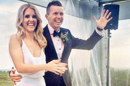 Australian cricketer Peter Siddle marries long-time partner Anna Weatherlake