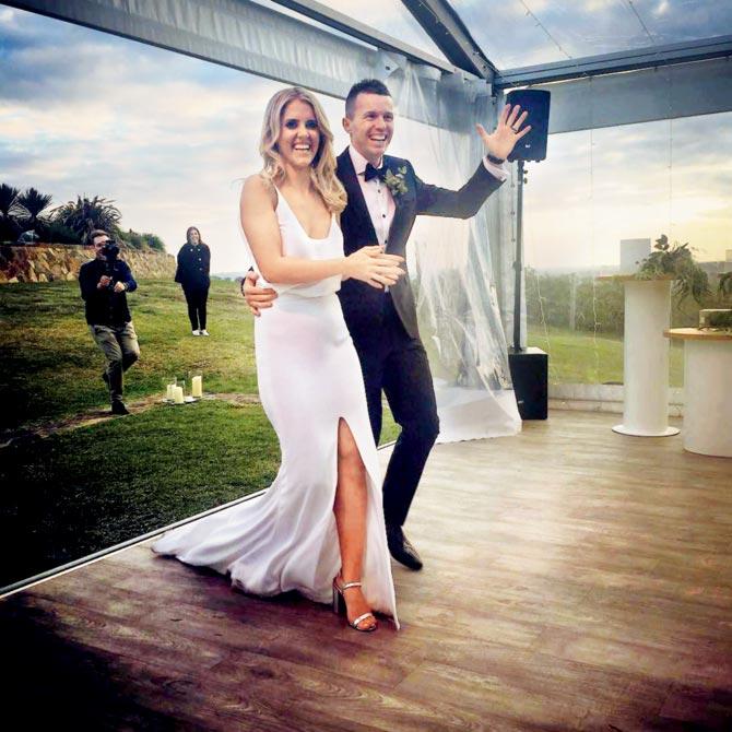 Peter Siddle and Anna Weatherlake