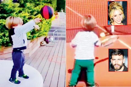 Shakira and Gerard Pique's son Sasha is quite an athlete