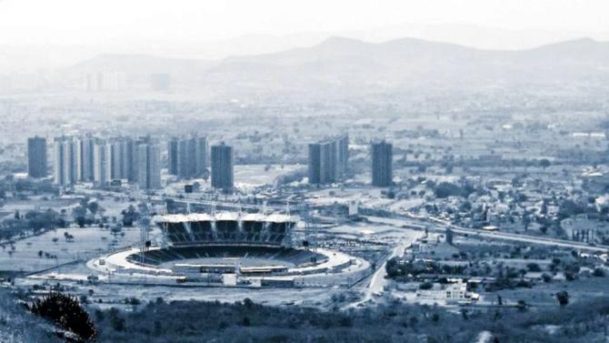 Gahunje Stadium is barely 200 m from the Pune-Mumbai highway