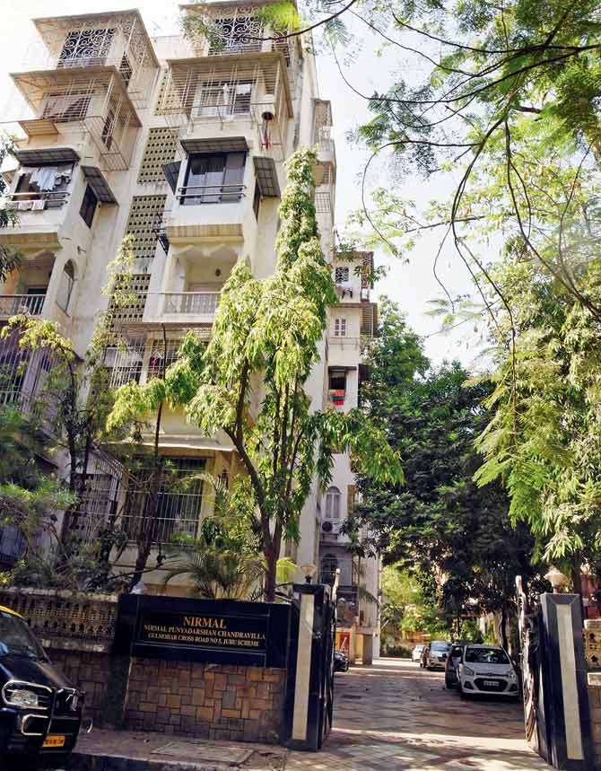 The action comes after Jaynish Shah, a resident, alerted a BMC tree officer about the society cutting branches without permission