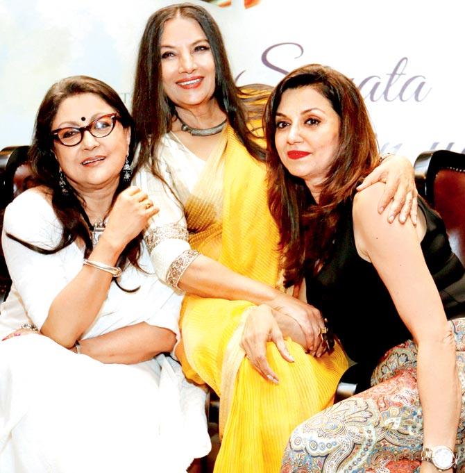 Aparna Sen, Shabana Azmi and Lillete Dubey. Pic/PTI