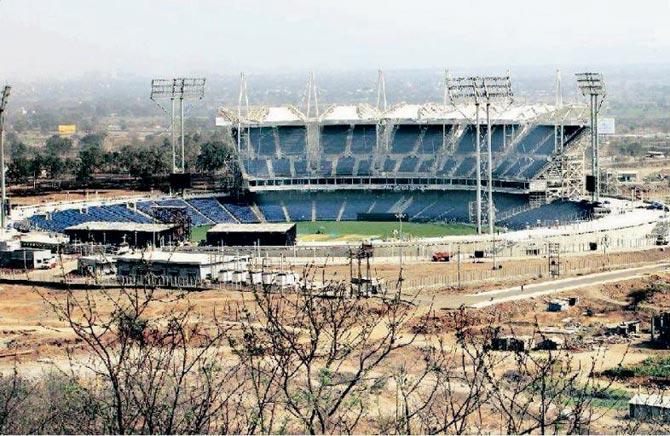 Gahunje stadium is 200 metres from the Mumbai-Pune highway