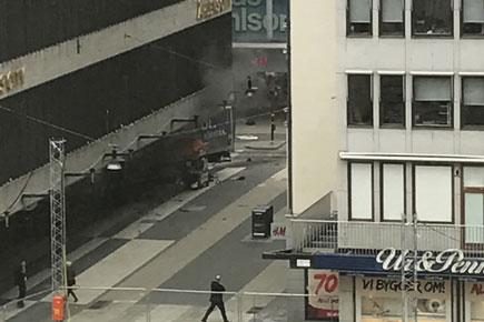 3 killed as truck drives into crowd in Stockholm near Indian Embassy