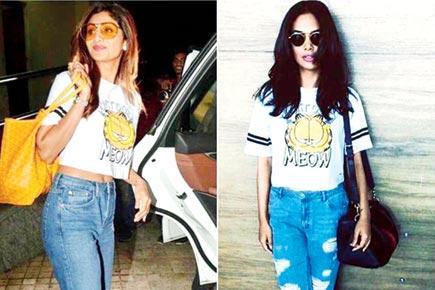 Shilpa Shetty and Esha Gupta spotted wearing similar Garfield crop top