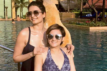 Shweta Rohira and Karishma Tanna have fun in the sun