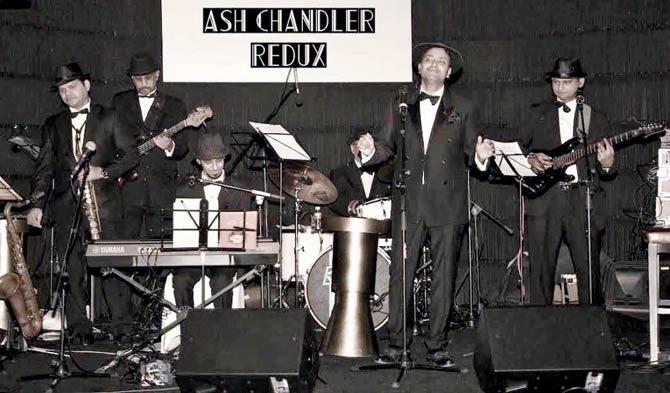 Ash Chandler with his band