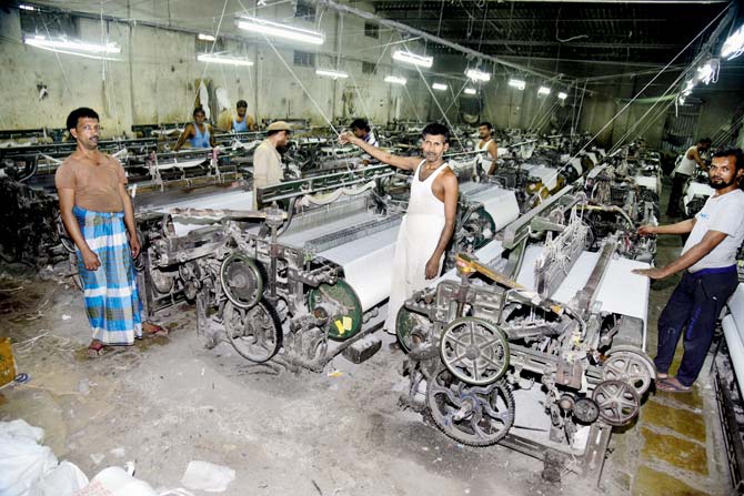 The decline in Index of Industrial Production in February is mainly on account of 2% contraction in manufacturing sector. File picture
