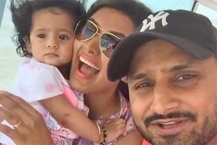 Watch video: Harbhajan's short trip with wife Geeta and daughter Hinaya