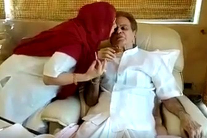 Dilip Kumar makes debut on Facebook, shares heartwarming video with wife Sairu Banu