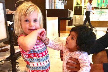 How cute! Harbhajan Singh and Jonty Rhodes' daughters met for breakfast