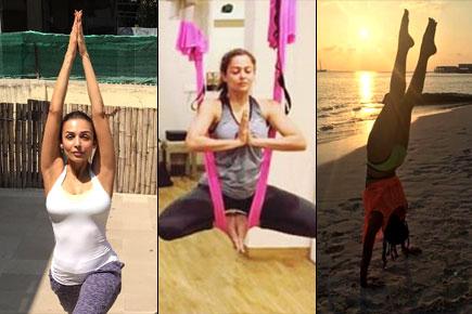 These photos of Malaika and Amrita Arora doing yoga will give you fitness goals