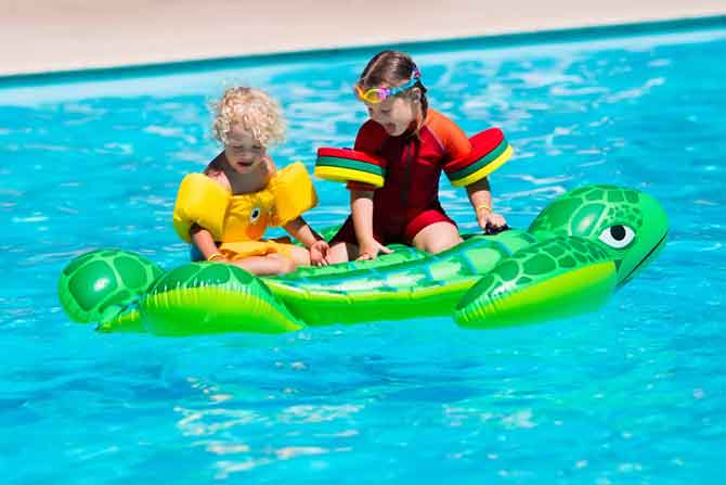 Inflatable pool toys may up kids