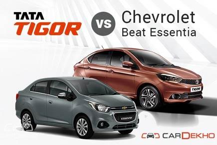 Tata Tigor Vs Chevrolet Beat Essentia: The Entry-Level Sub-4m Sedans