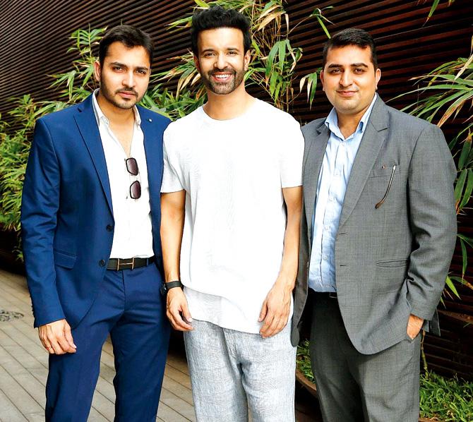 (From left) Hitesh Keswani, Aamir Ali and Suraj Samath