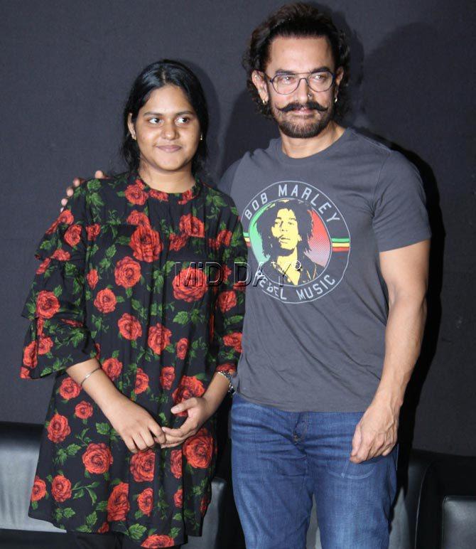 Aamir Khan and Meghna Mishra
