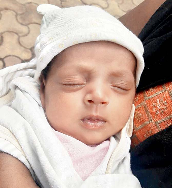 The month-old baby found abandoned at Marine Drive