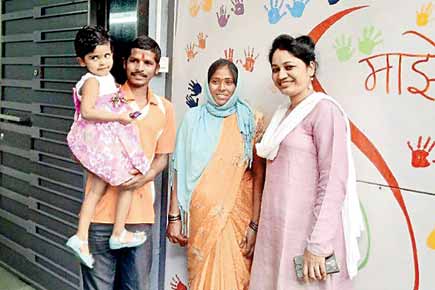 Four-year-old abducted girl meets mother on adoption day in Pune
