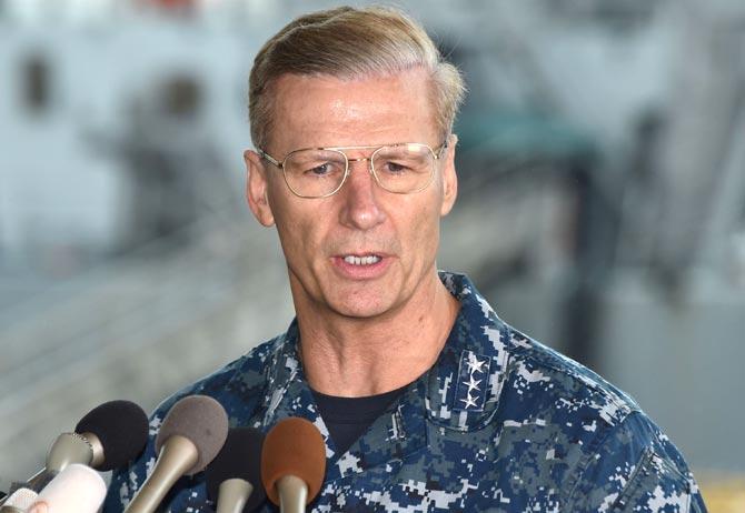 Vice Admiral Joseph P. Aucoin. Pic/AFP