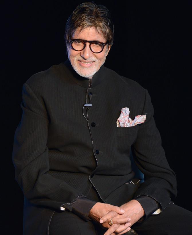 Indian Bollywood actor Amitabh Bachchan, who is host for 
