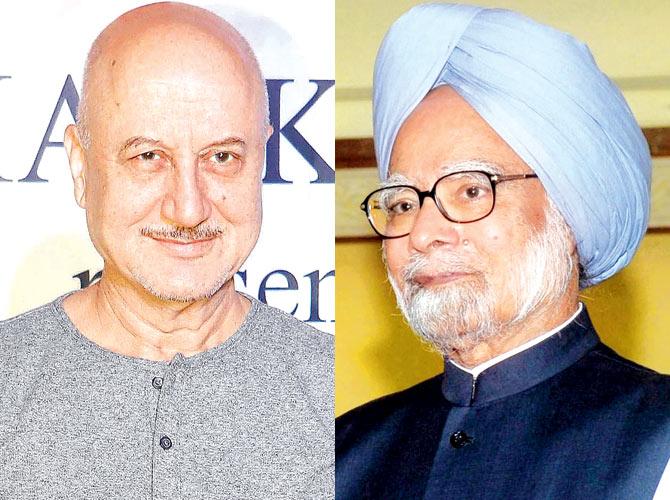 Anupam Kher and Manmohan Singh