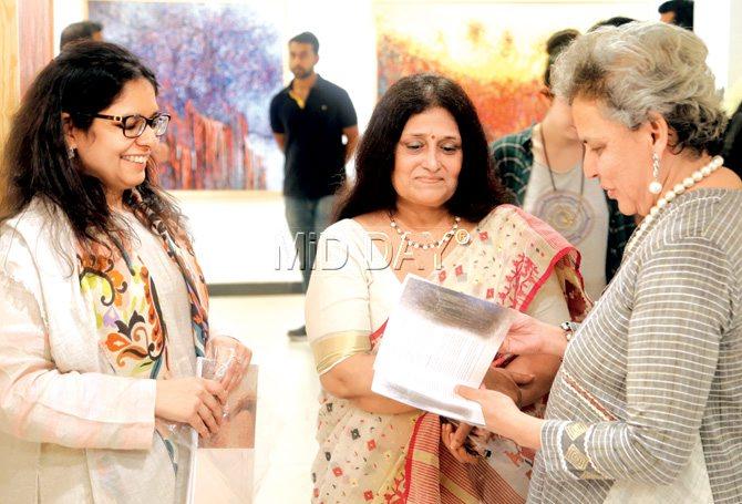 Aparna Bidasaria, Uma Nair and Brinda Miller. Pic/Sayyed Sameer Abedi
