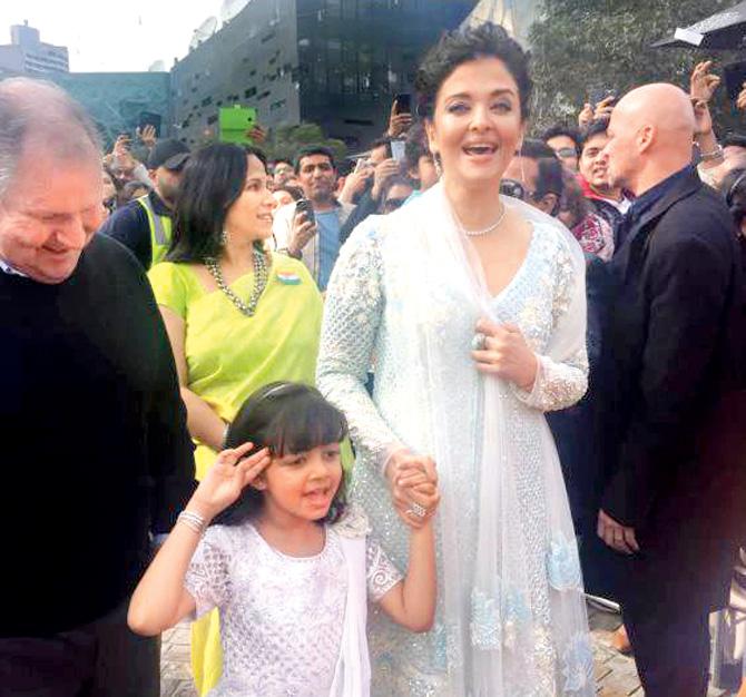 Aishwarya Rai Bachchan with daughter Aaradhya