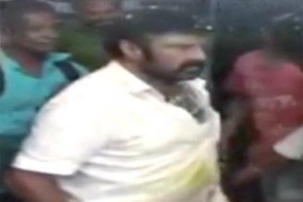 Actor-turned-politician Nandamuri Balakrishna caught on camera slapping fan