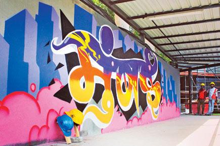 Learn spray painting and more at graffiti workshop in Marol