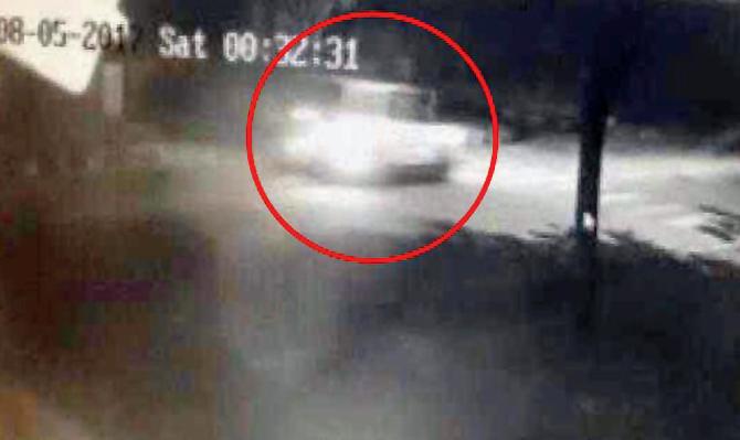The footage of a white SUV racing behind Varnika Kundu