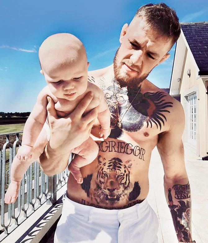 Conor McGregor and his Son