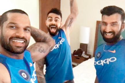 Watch video: Dhawan, Kohli and Pujara's 'teda masti' will leave you in splits