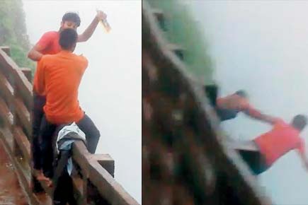 Disturbing video: Two drunk men fall to their death in Amboli Ghat